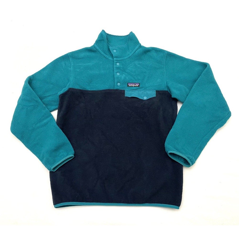 Patagonia‎ Women's Lightweight Synchilla Snap-T Pullover Small Colorblock 25455